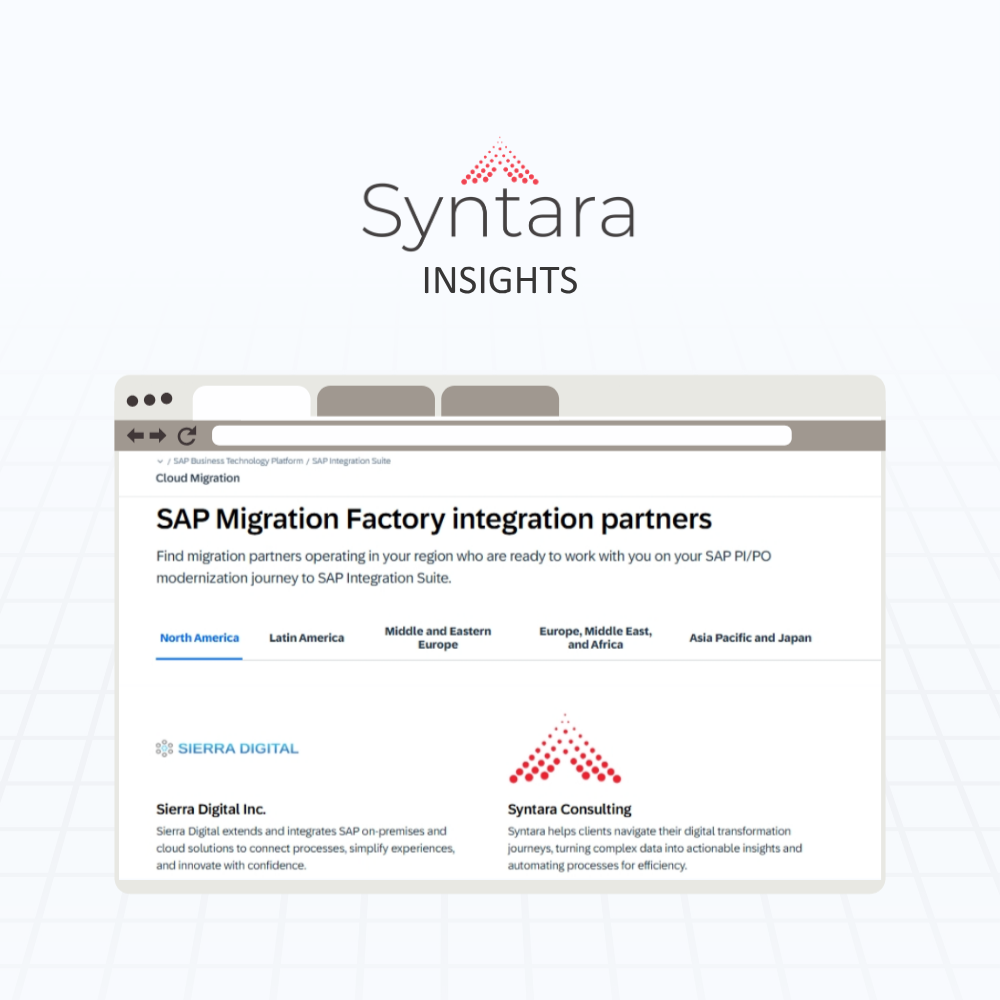Syntara Named an SAP Migration Factory Integration Partner (1)