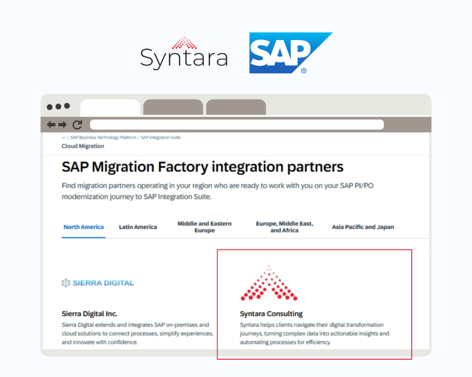 Syntara Named an SAP Migration Factory Integration Partner